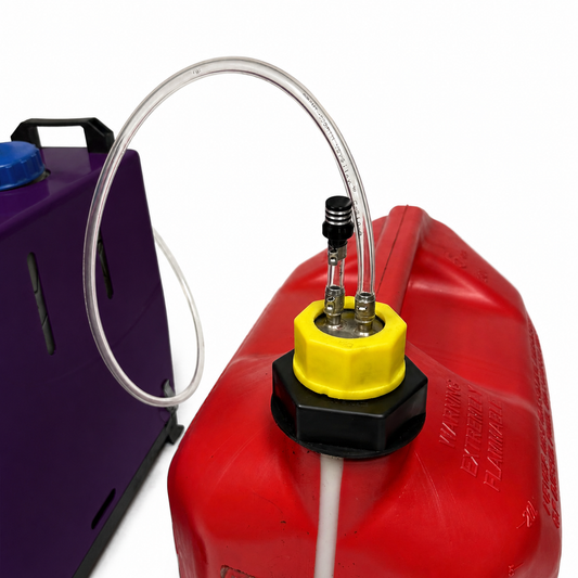 No Spill Gas Can Diesel Heater Extended Fuel Kit – Standard | FuelUpKit