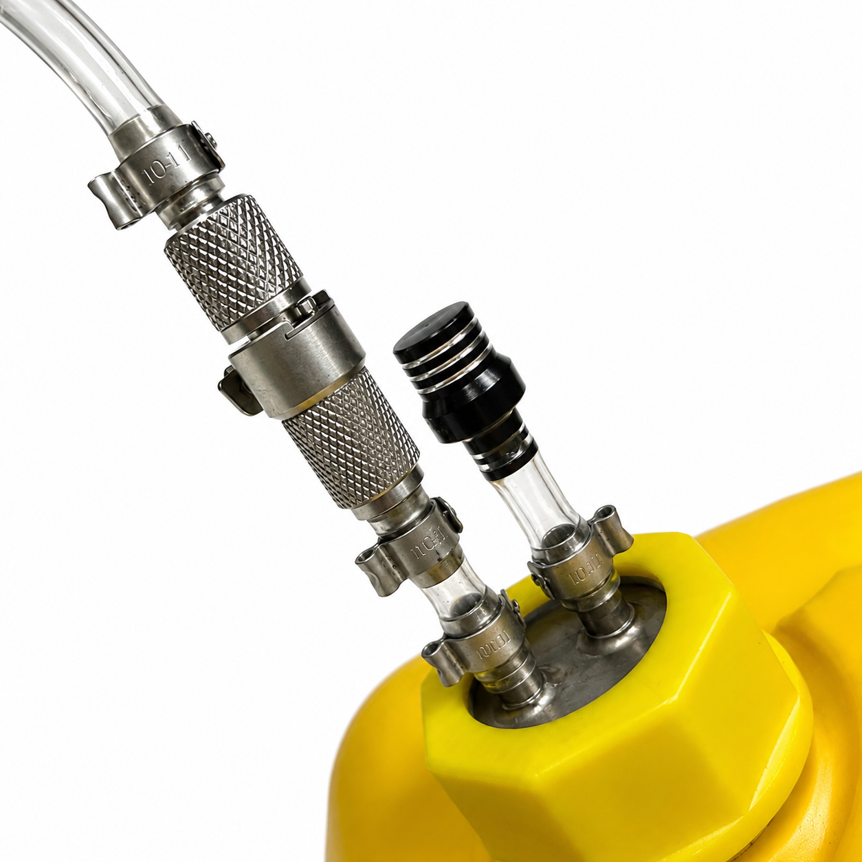 Standard MidWest Gas Can 1.75" Coarse thread Extended Runtime Kit Diesel Heater - Quick Connect