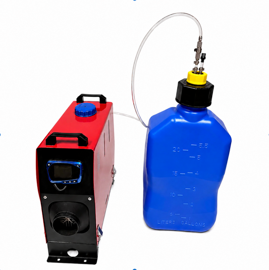 Racing Jug Gas Can Extended Runtime Kit Diesel Heater - Quick Connect - Premium Kit