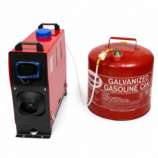 Metal Round Gas Can  Extended Runtime Kit Diesel Heater - Basic Kit