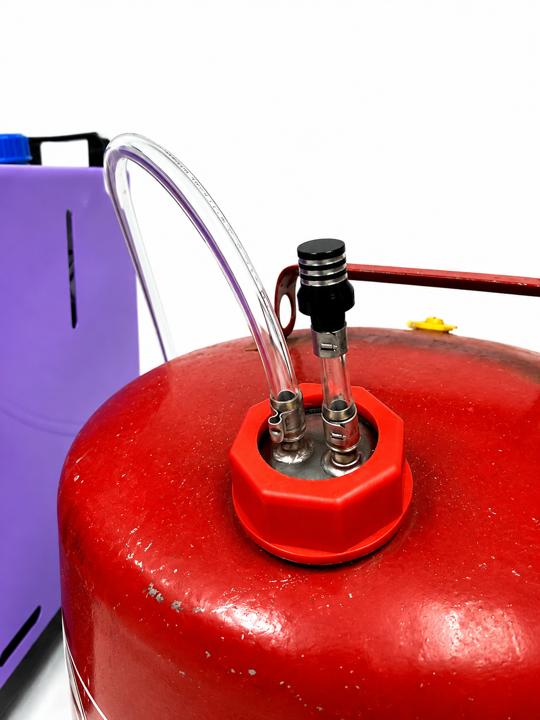 Metal Round Gas Can Extended Runtime Kit Diesel Heater - Standard Kit