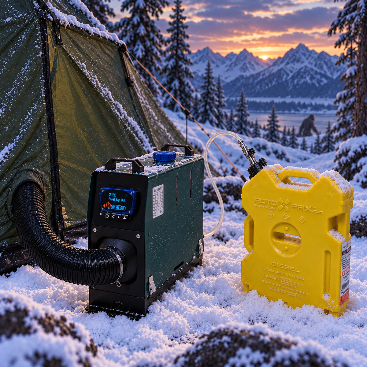 RotoPax Diesel Heater Extended Fuel Kit – Quick-Connect Premium | FuelUpKit