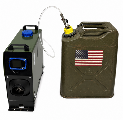 Jerry Can (Army)  Extended Runtime Kit Diesel Heater - Quick Connect