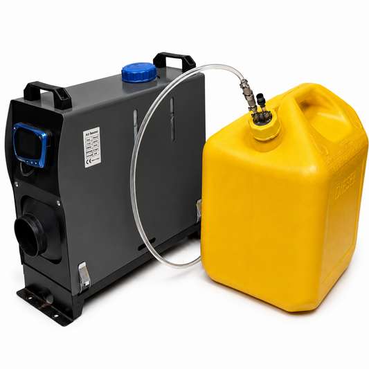Standard MidWest Gas Can 1.75" Coarse thread Extended Runtime Kit Diesel Heater - Quick Connect