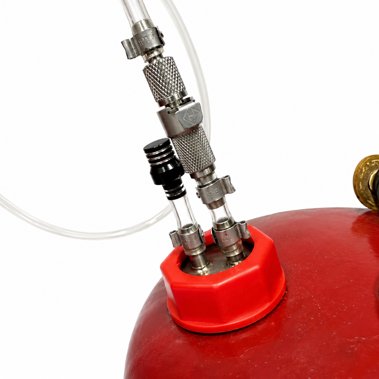 Metal Round Gas Can  Extended Runtime Kit Diesel Heater - Quick Connect